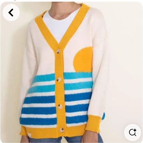 Simply Southern Colorful Striped Cardigan Sweater - Picture 1 of 4